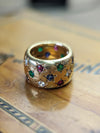 Cartier star diamond, ruby, emerald, sapphire band