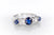 1.5CTW NATURAL SAPPHIRE AND OLD EUROPEAN DIAMOND RING