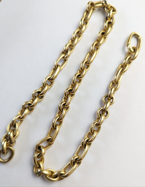 Pomellato 18k yellow gold oval link chain. 98 grams.