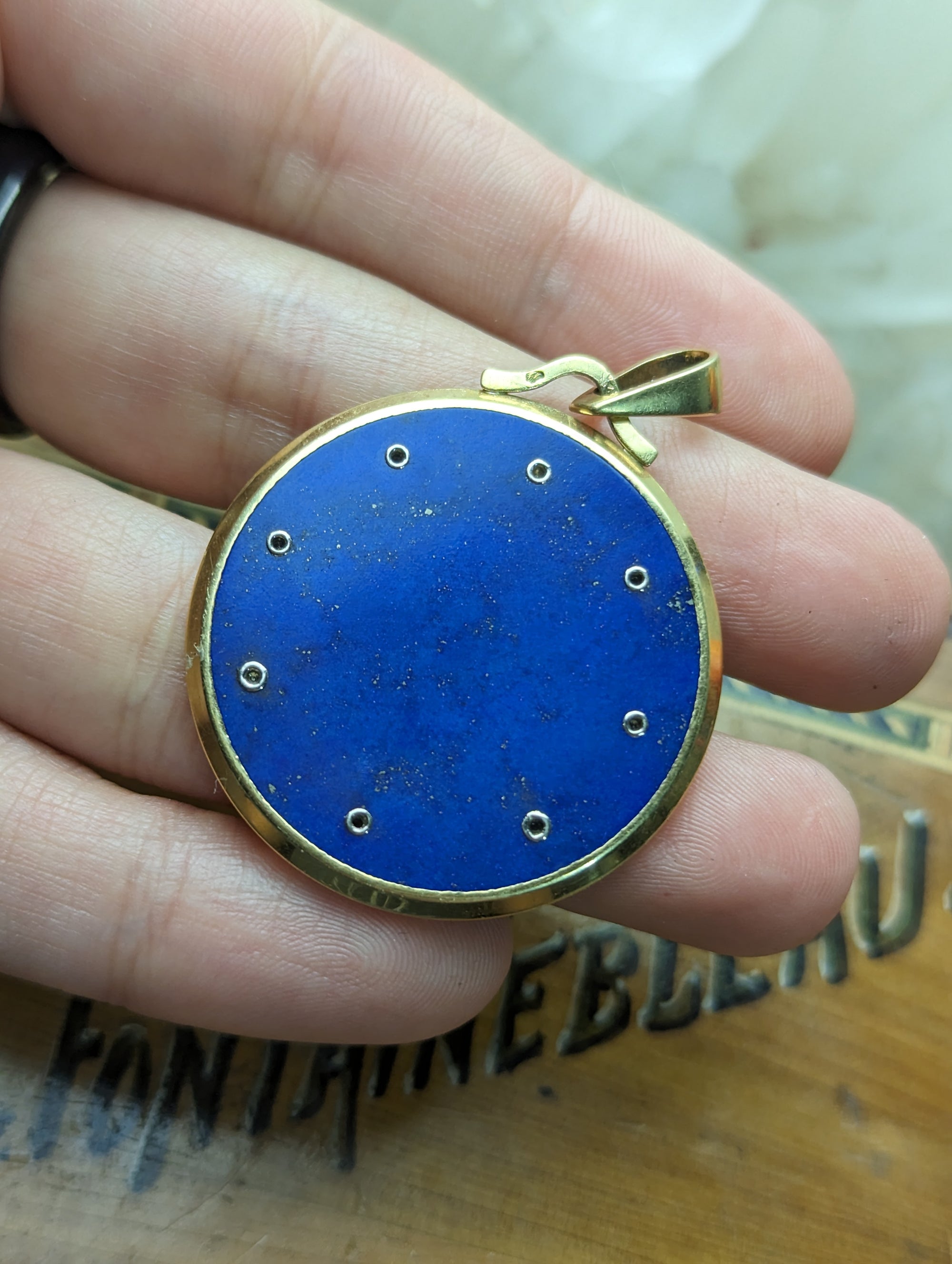 Vintage large signed Augis French medal / charm