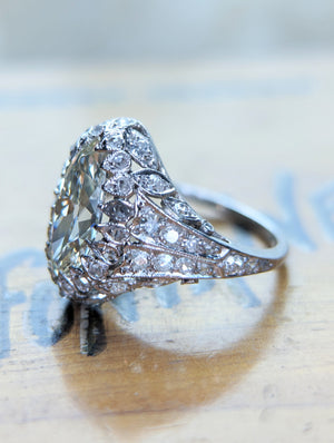 Antique Edwardian moval diamond ring  ring