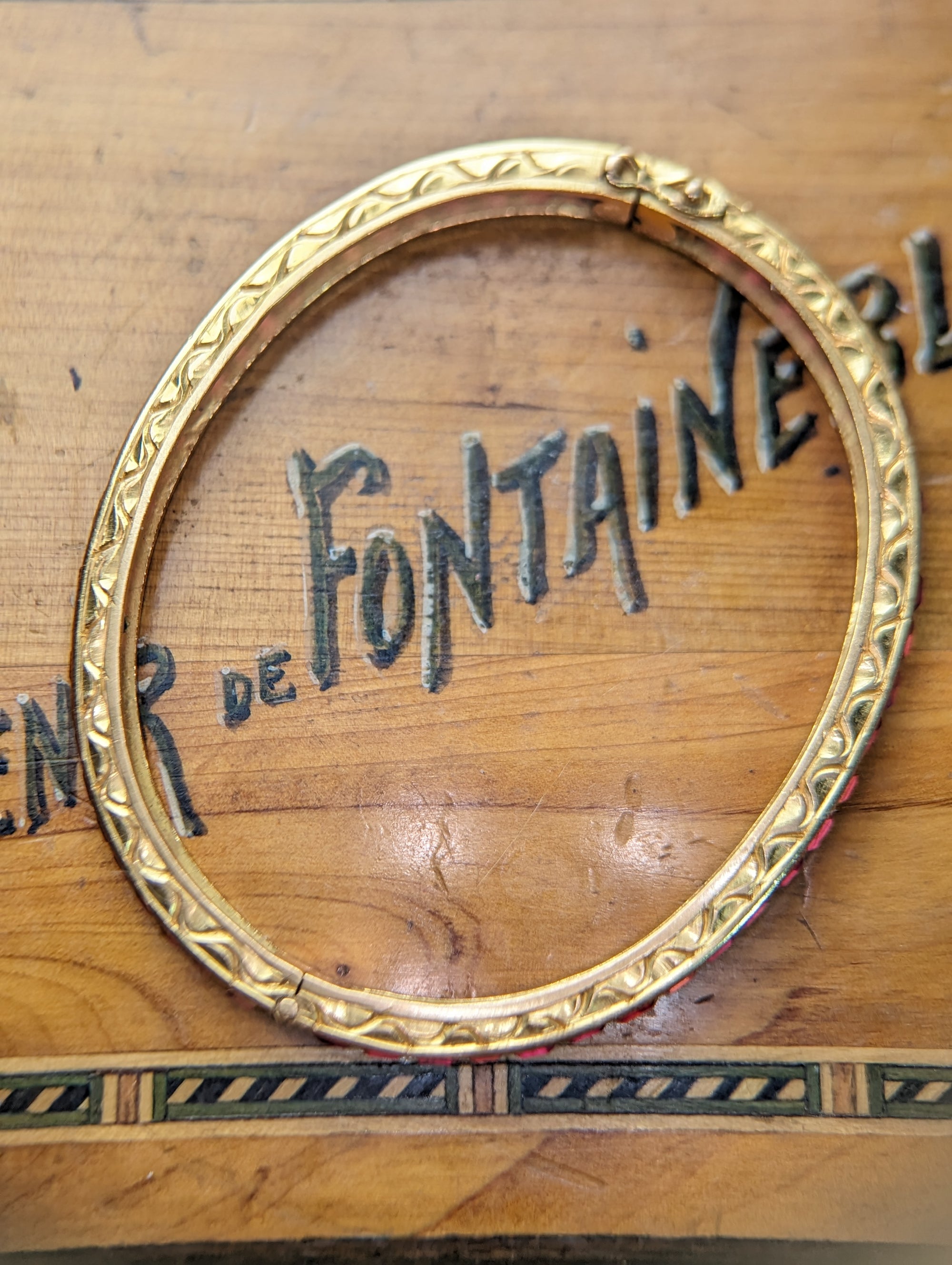 Antique Burma no heat ruby bangle