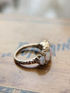Antique half hoop opal ring