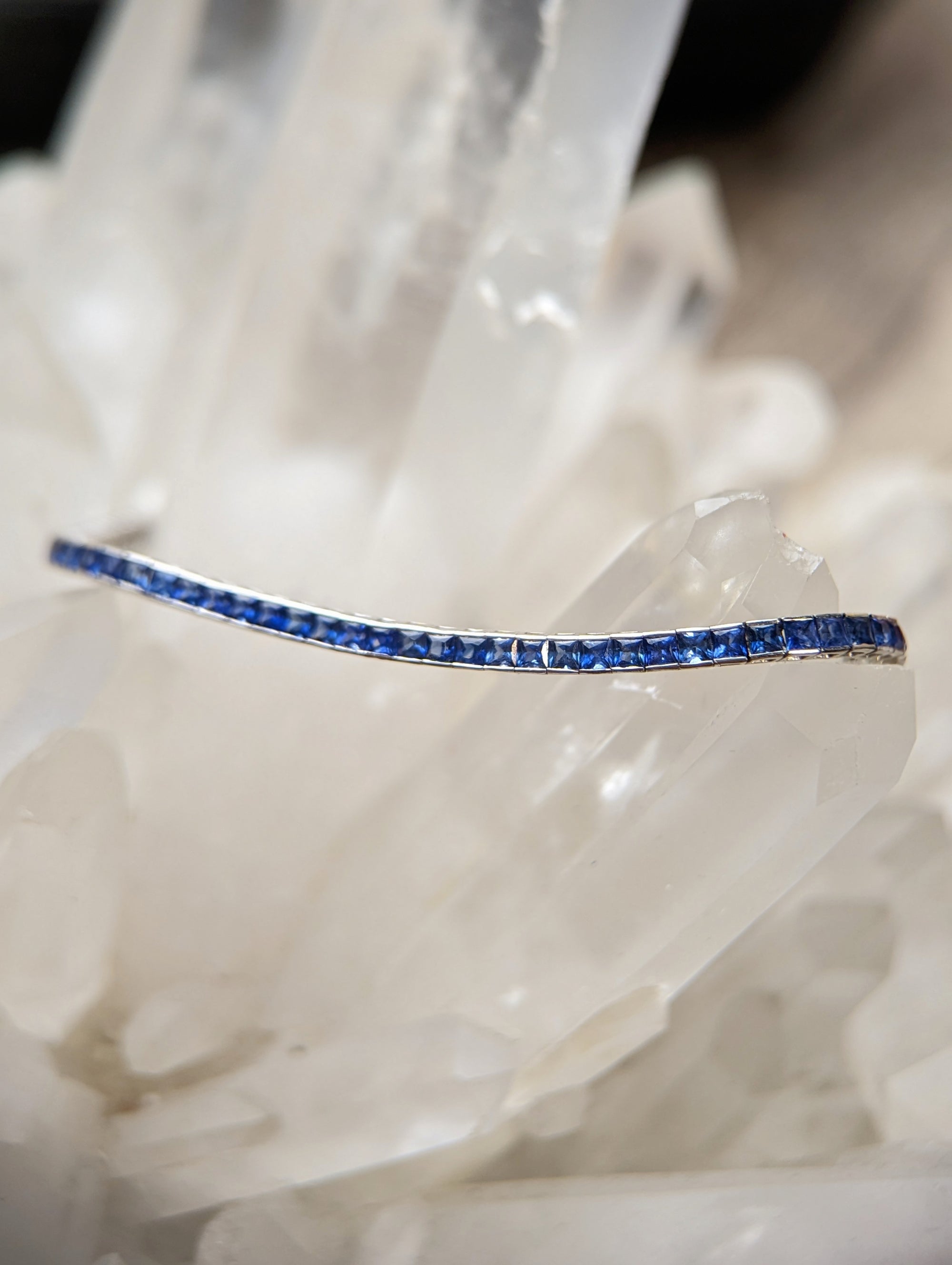 Sapphire line bracelet