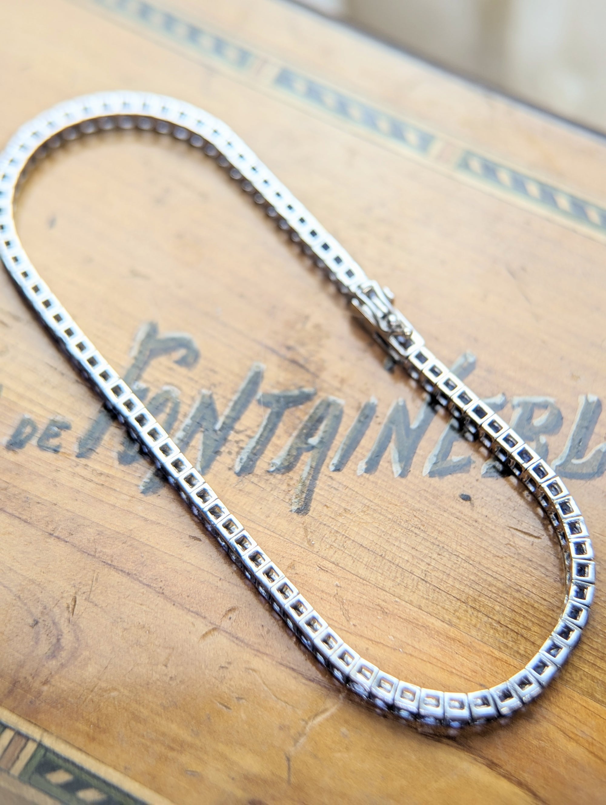 Sapphire line bracelet