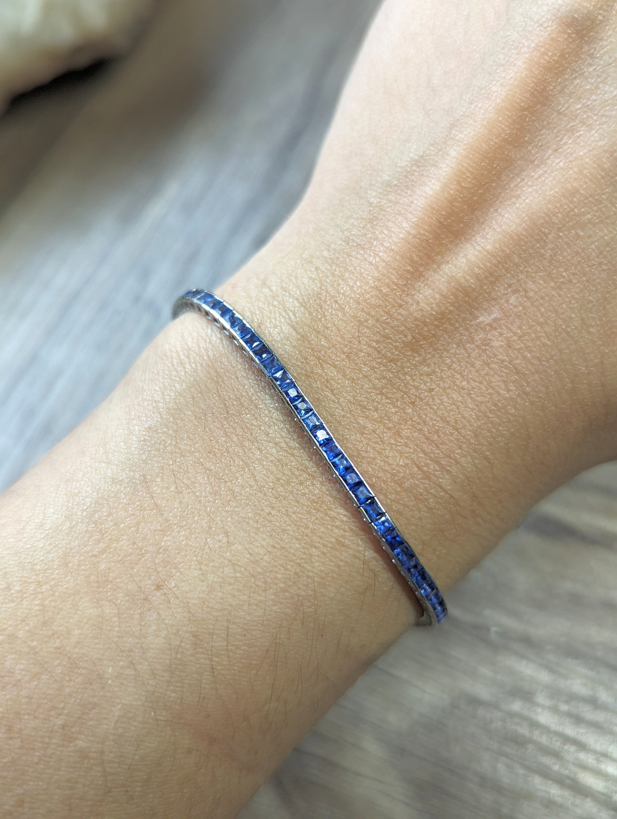 Sapphire line bracelet