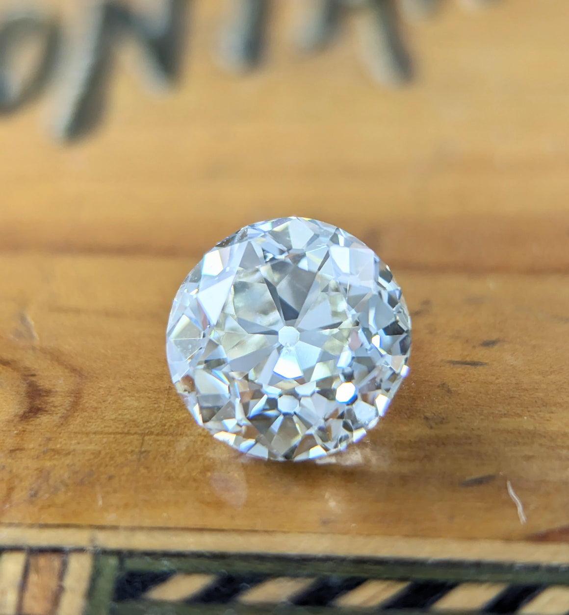 2.76 K vs2 old European cut diamond GIA certed