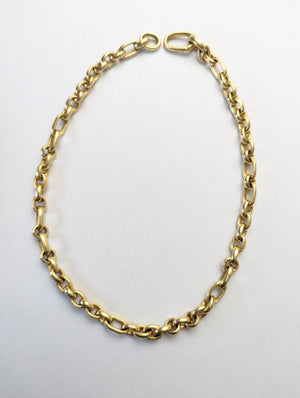 Pomellato 18k yellow gold oval link chain. 98 grams.