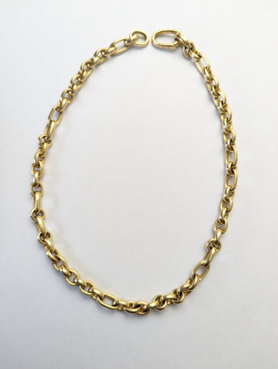 Pomellato 18k yellow gold oval link chain. 98 grams.