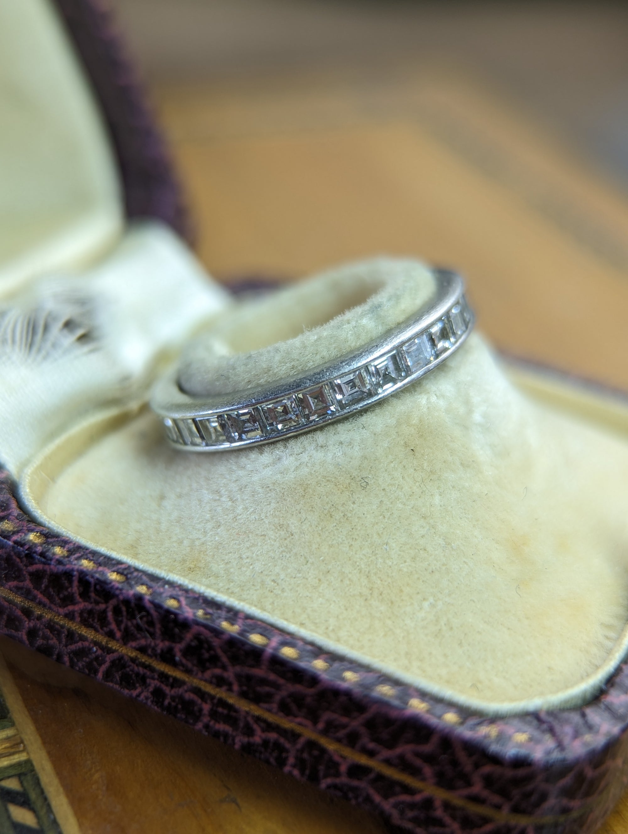 Tiffany & Co Carre cut eternity band size 7