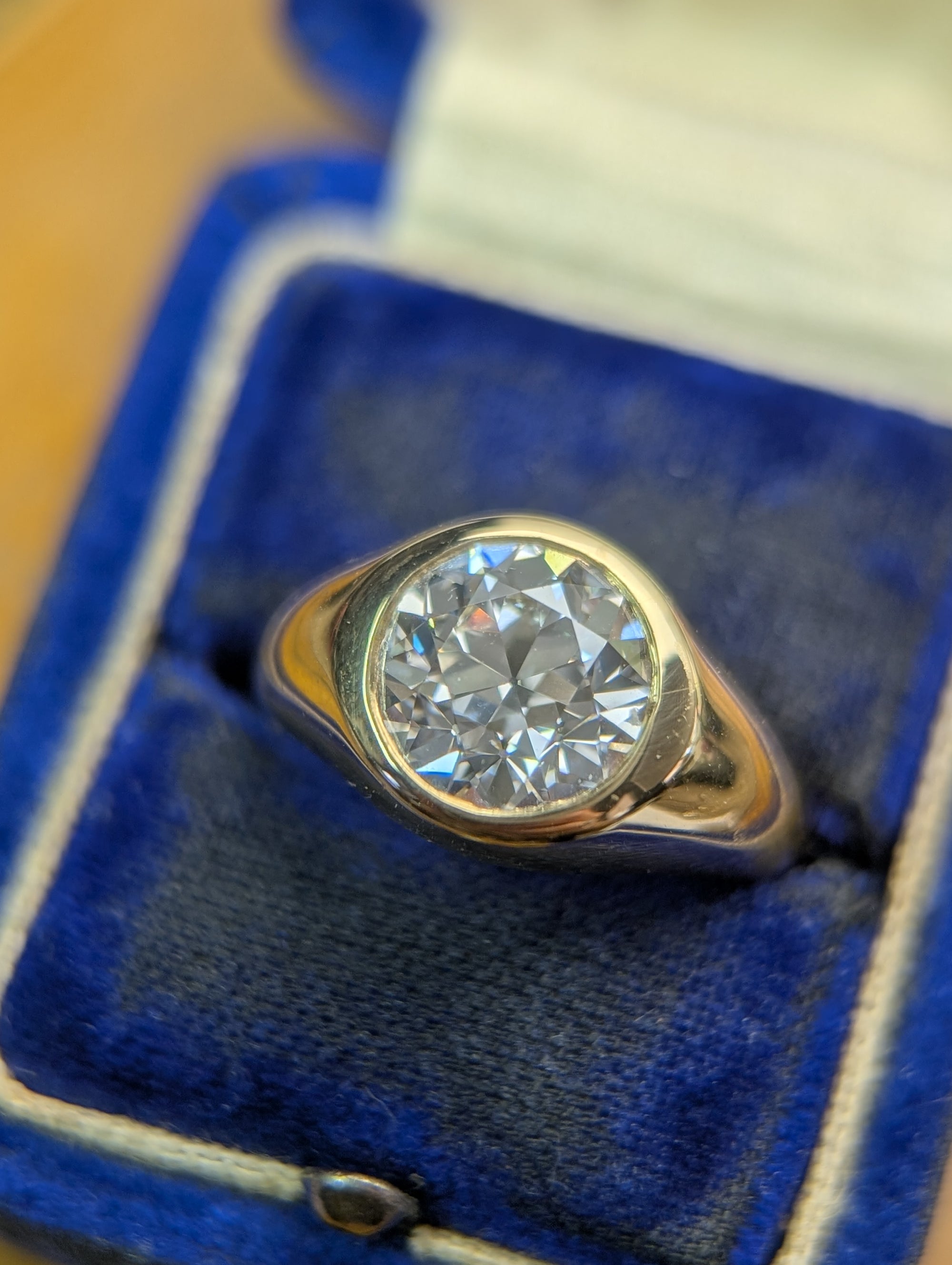 3.07ct LAB grown OEC 18k ring