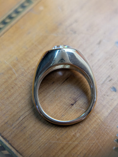 3.07ct LAB grown OEC 18k ring