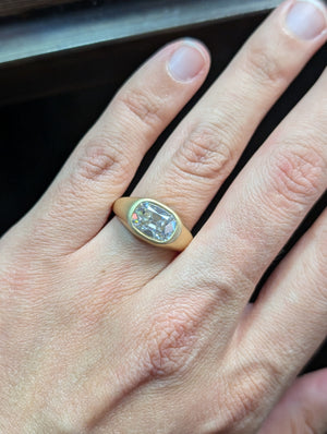 2.55ct H vs1 LAB grown 18k gold ring