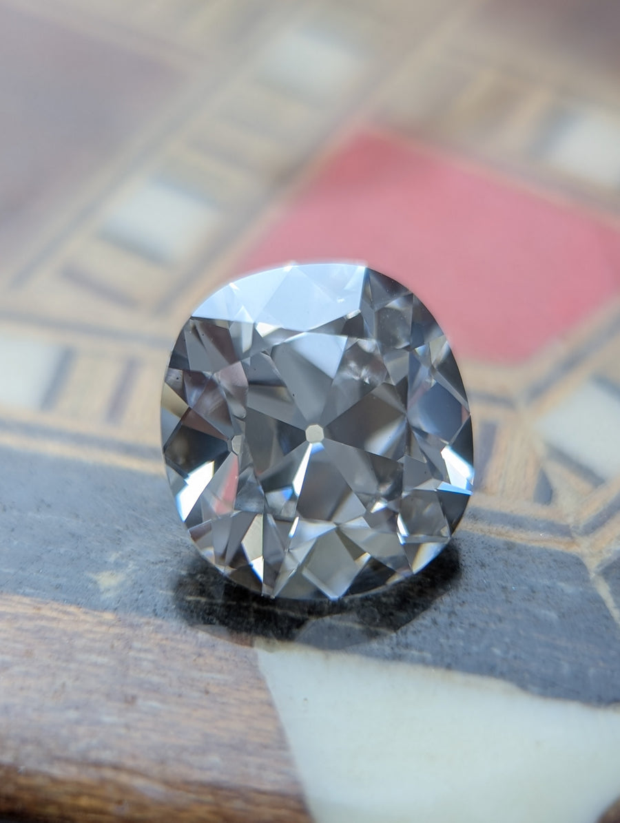 Pre- Order old cut cushion style Lab grown diamond.