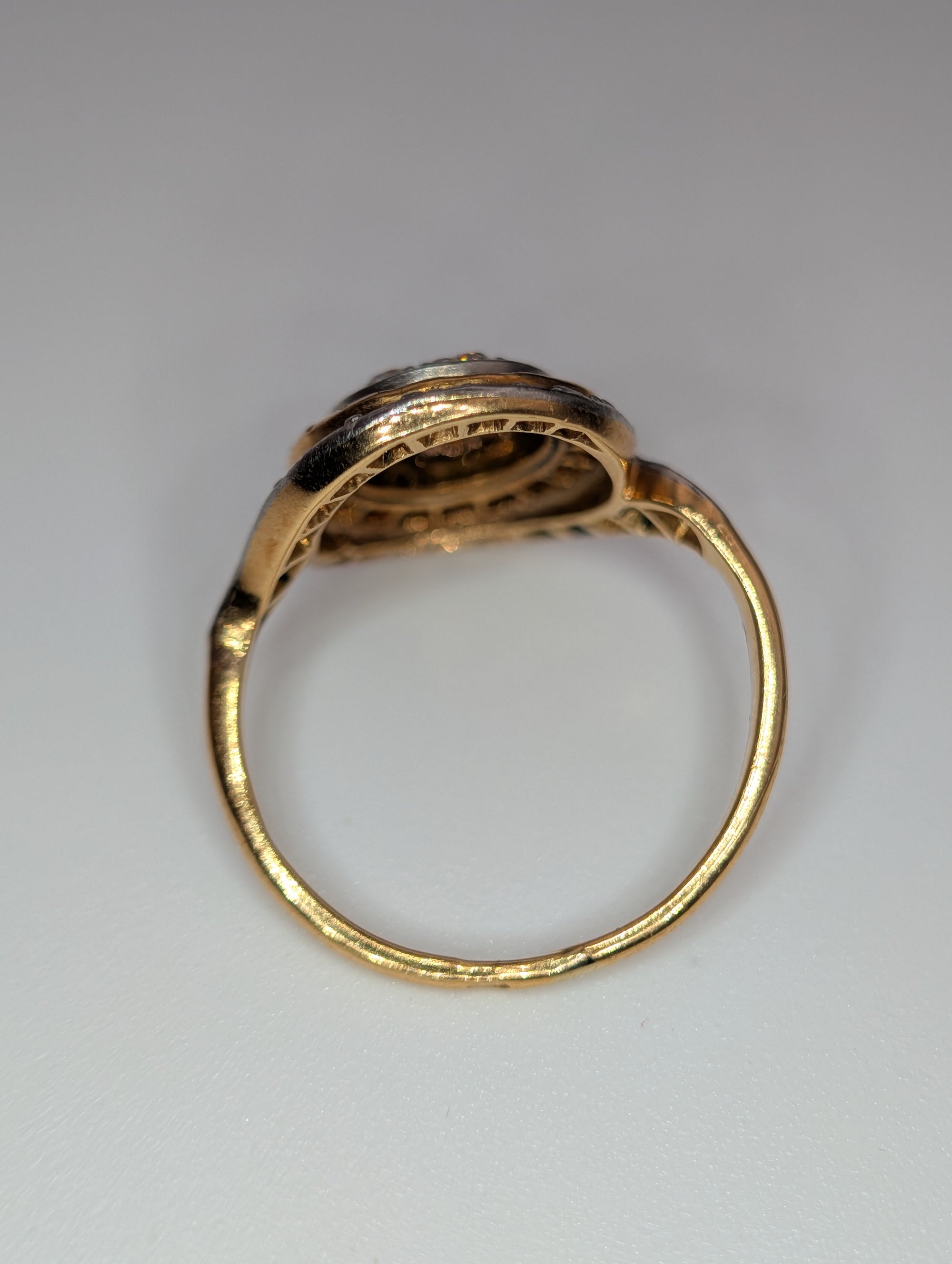 Antique Diamond &  Ruby Tourbillon Ring