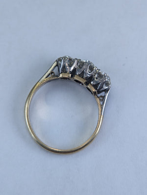 Antique 1.18ctw Old European cut  diamond band