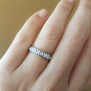 1CTW DIAMOND ETERNITY BAND IN PLATINUM - SinCityFinds Jewelry