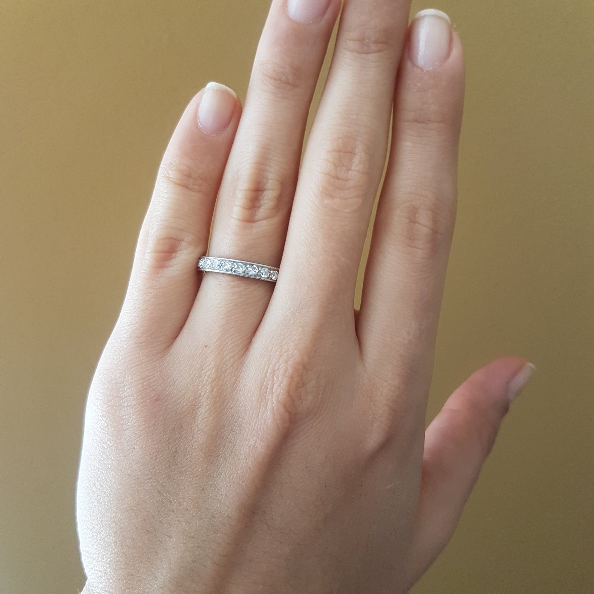 1CTW DIAMOND ETERNITY BAND IN PLATINUM - SinCityFinds Jewelry
