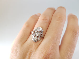 0.40CTW ART DECO TRANSITIONAL CUT DIAMOND SHIELD STYLE RING - SinCityFinds Jewelry