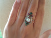 MIXED GEM AND ROSE CUT DIAMOND COCKTAIL RING - SinCityFinds Jewelry