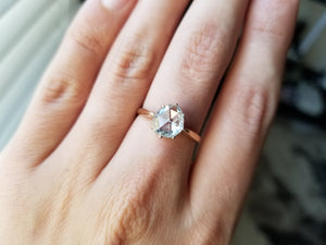 ANTIQUE ROSE CUT DIAMOND SOLITAIRE - SinCityFinds Jewelry