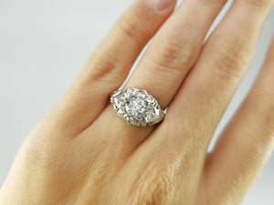 ART DECO OLD EUROPEAN CUT DIAMOND RING - SinCityFinds Jewelry