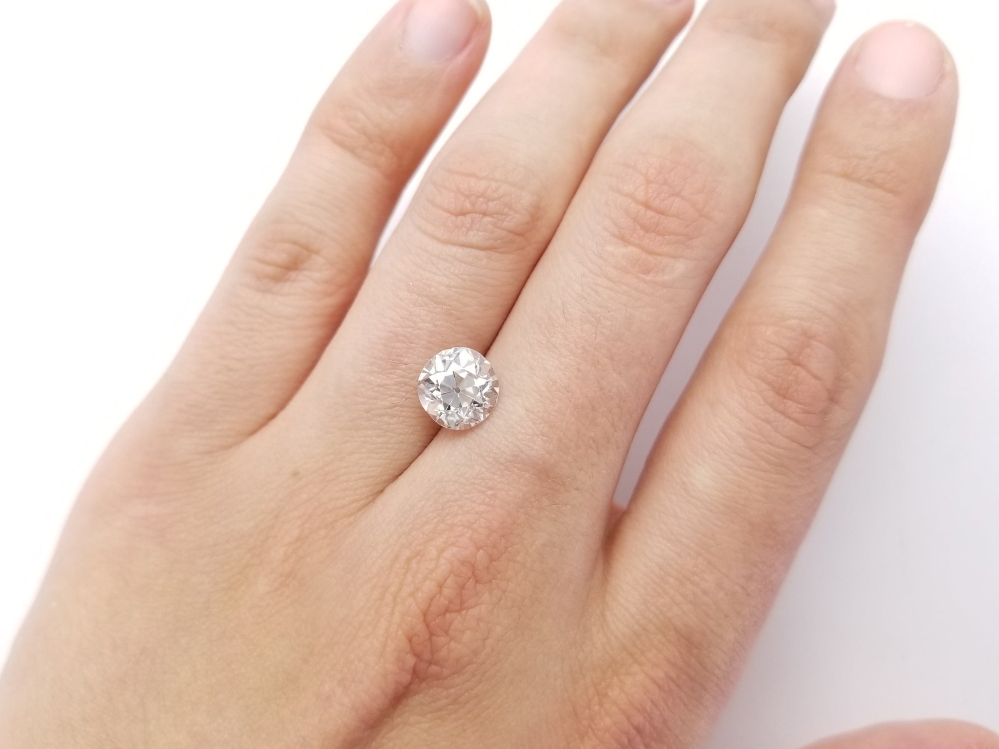 2.38CT K SI2 GIA GRADED OLD EUROPEAN BRILLIANT DIAMOND - SinCityFinds Jewelry