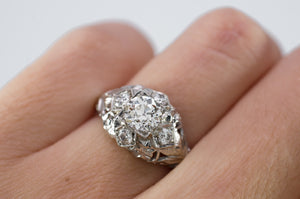 ART DECO OLD EUROPEAN CUT DIAMOND RING - SinCityFinds Jewelry