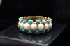 ANTIQUE SPLIT PEARL AND TURQUOISE RING - SinCityFinds Jewelry