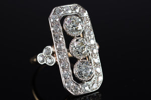 3.4CTW OLD EUROPEAN CUT DIAMOND RING - SinCityFinds Jewelry