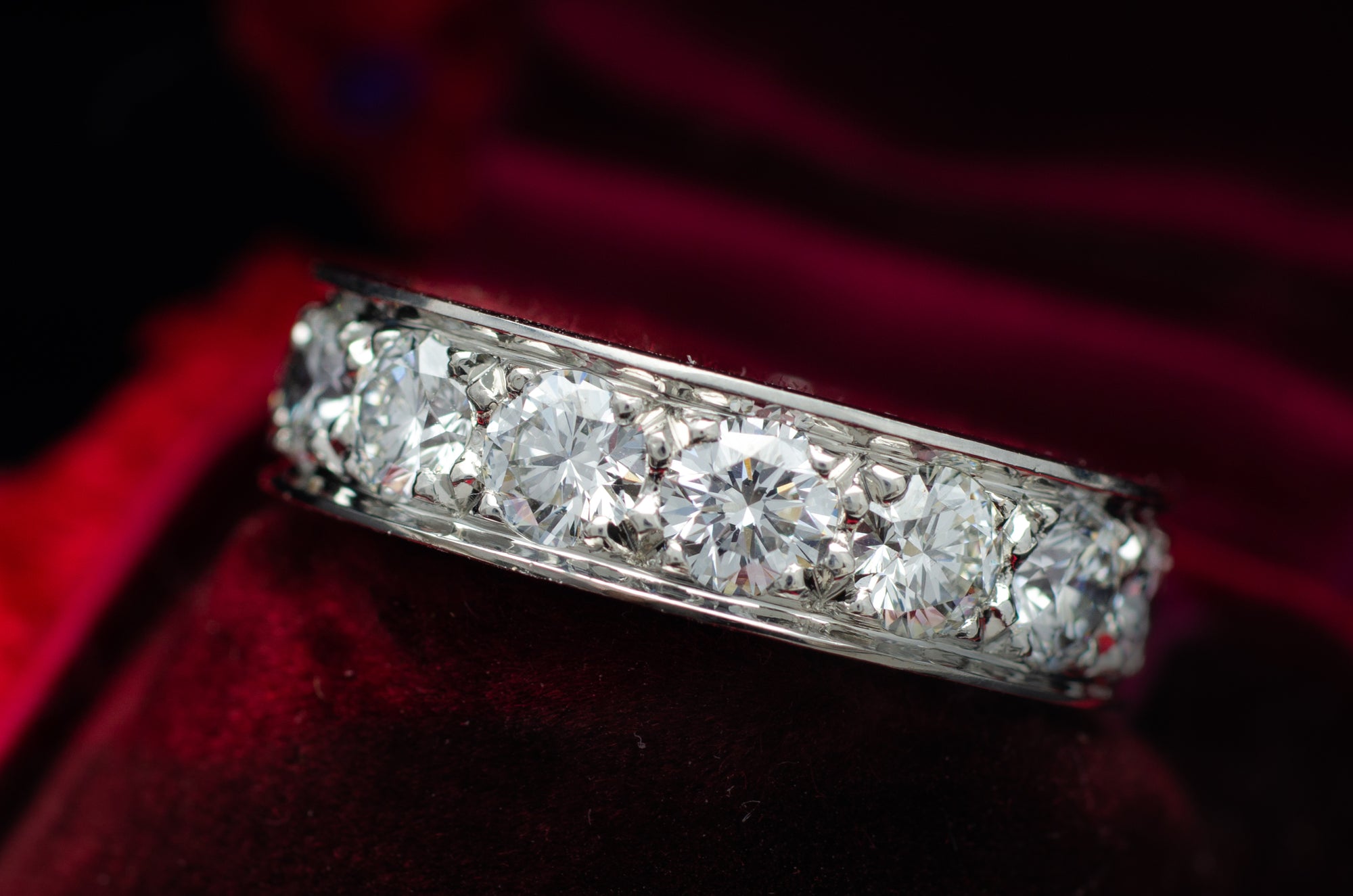 3.01CTW OSCAY HEYMAN ETERNITY BAND IN PLATINUM - SinCityFinds Jewelry