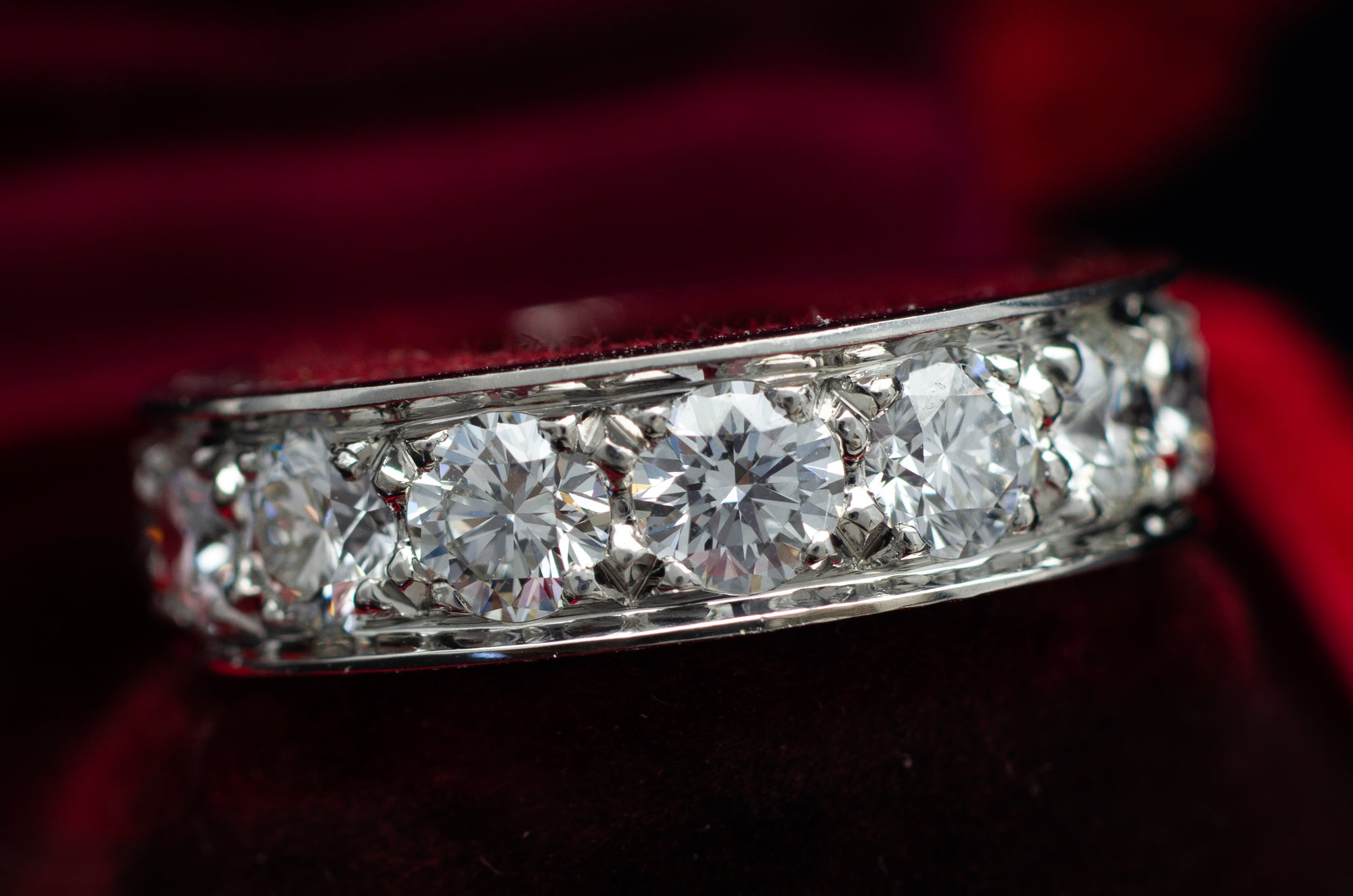 3.01CTW OSCAY HEYMAN ETERNITY BAND IN PLATINUM - SinCityFinds Jewelry