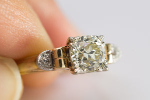 VINTAGE OLD EUROPEAN CUT DIAMOND RING - SinCityFinds Jewelry