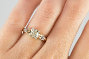 VINTAGE OLD EUROPEAN CUT DIAMOND RING - SinCityFinds Jewelry