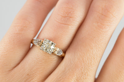 VINTAGE OLD EUROPEAN CUT DIAMOND RING - SinCityFinds Jewelry