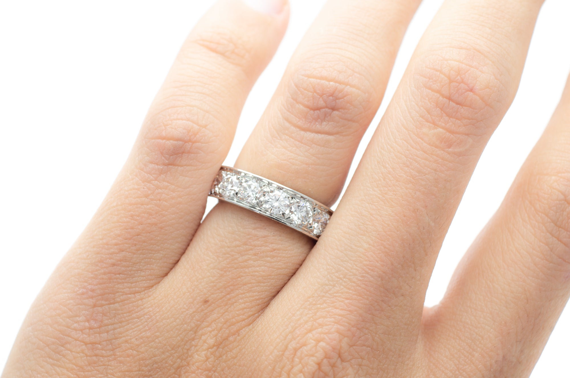 3.01CTW OSCAY HEYMAN ETERNITY BAND IN PLATINUM - SinCityFinds Jewelry