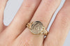 VINTAGE  YELLOW GOLD SIGNET RING "CJ" - SinCityFinds Jewelry
