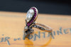 ANTIQUE RUSSIAN ROSE CUT DIAMOND TIARA RING - SinCityFinds Jewelry