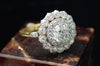 3CTW EDWARDIAN DOUBLE HALO OLD EUROPEAN CUT DIAMOND RING - SinCityFinds Jewelry