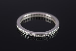 ART DECO SINGLE CUT DIAMOND FULL ETERNITY - SinCityFinds Jewelry