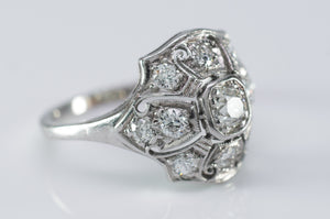 0.79CTW VINTAGE  OLD EUROPEAN CUT DIAMOND RING - SinCityFinds Jewelry