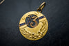 NOUVEAU LUCKY 13TH 18K GOLD CHARM WITH SAPPHIRE AND DIAMONDS - SinCityFinds Jewelry