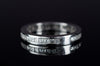 CARRE CUT ETERNITY BAND IN WHITE GOLD - SinCityFinds Jewelry