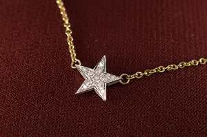 DIAMOND STAR NECKLACE - SinCityFinds Jewelry