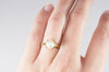 VINTAGE PEARL SOLITAIRE IN 14K GOLD - SinCityFinds Jewelry