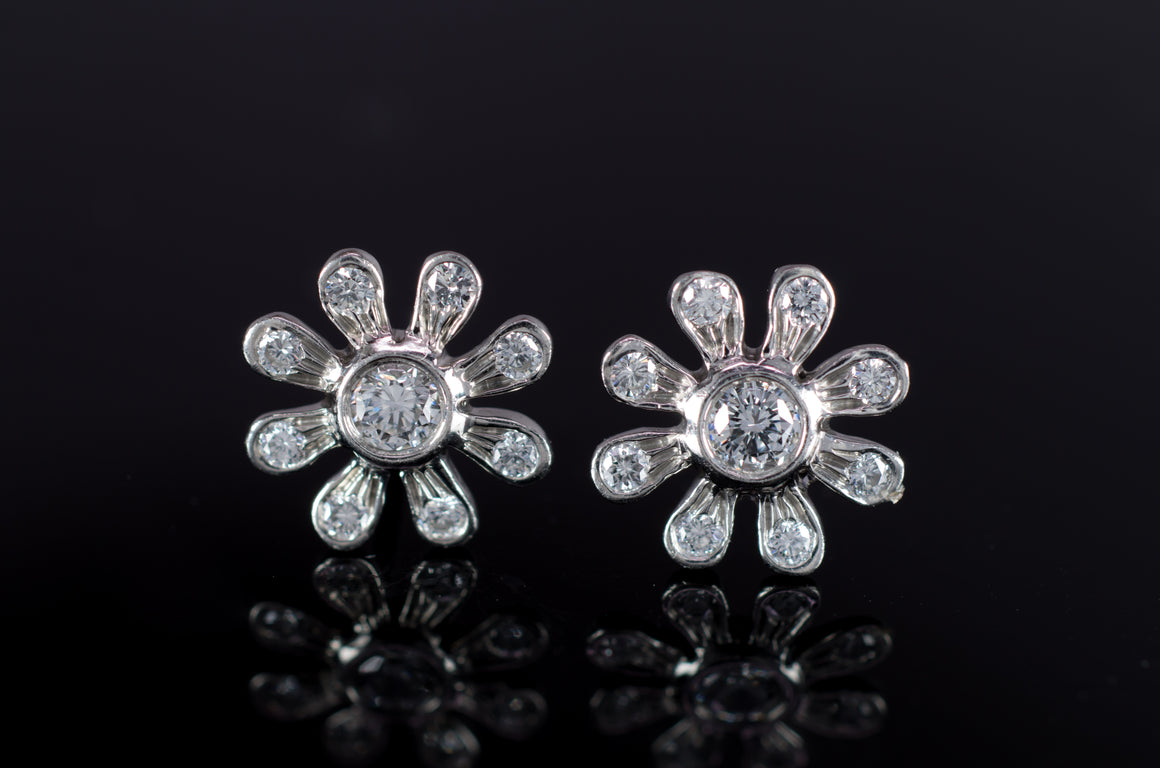 TIFFANY PALOMA PICASSO  DIAMOND EARRINGS - SinCityFinds Jewelry