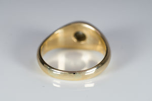 VINTAGE GYPSY SET RING IN YELLOW GOLD - SinCityFinds Jewelry