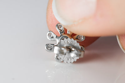 TIFFANY PALOMA PICASSO  DIAMOND EARRINGS - SinCityFinds Jewelry