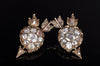ANTIQUE HEART AND ARROW ROSE CUT DIAMOND EARRINGS - SinCityFinds Jewelry
