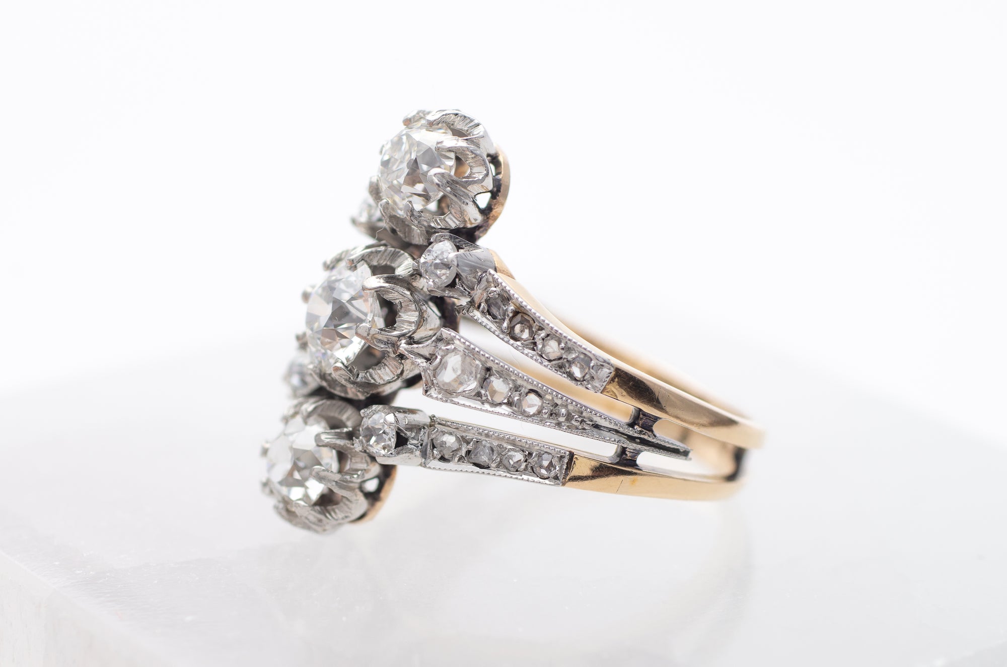1.8CTW OLD CUT DIAMOND RING - SinCityFinds Jewelry